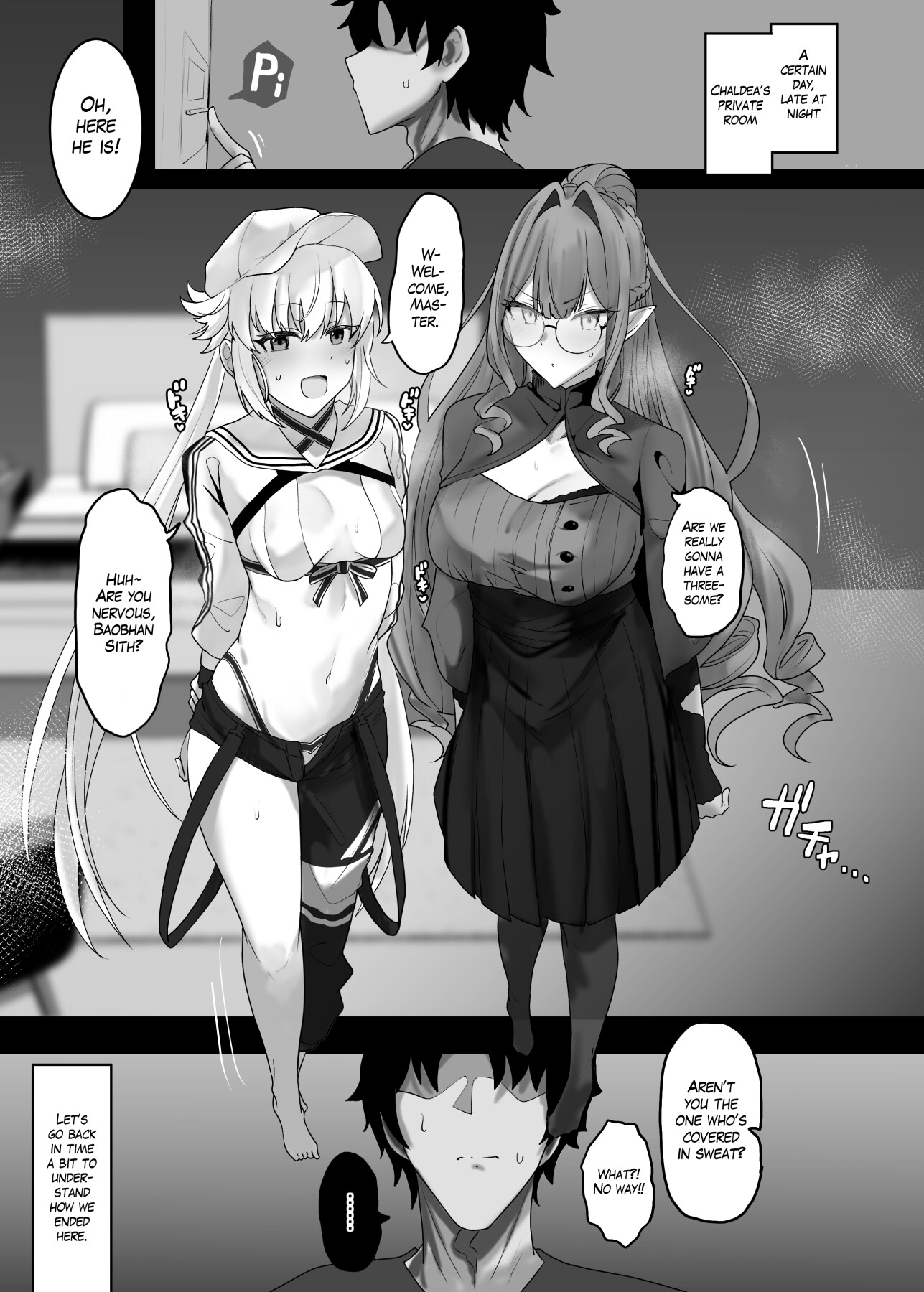 Hentai Manga Comic-Wanna Do a Three-Way?-Read-2